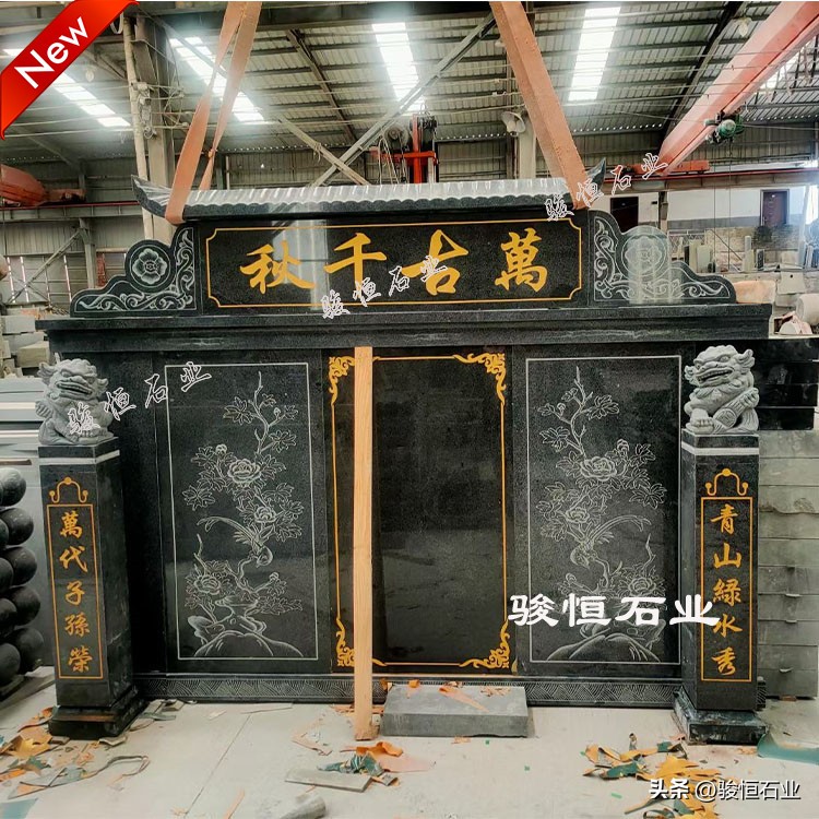 中式装修木料雕刻材料_农村墓碑材质选择_尺寸设计风水