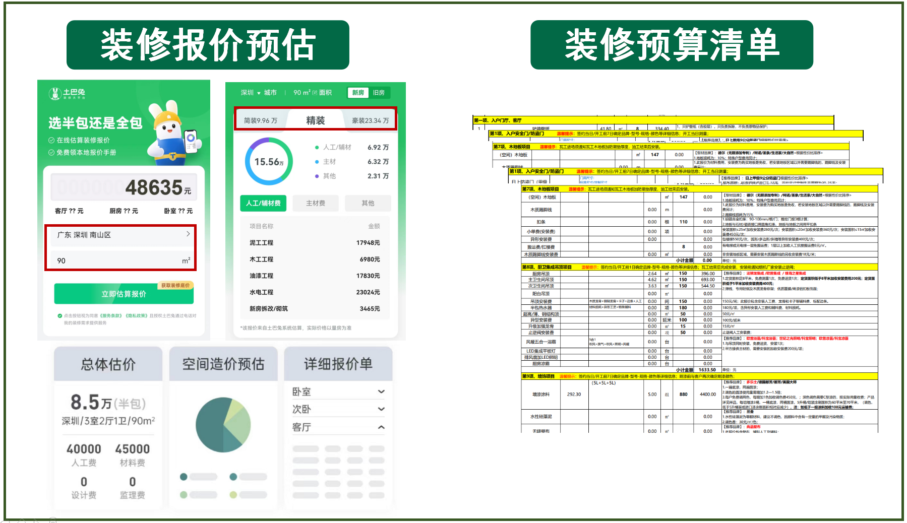 装修房子用什么板材_2025房屋装修费用明细一览_基础硬装施工费用明细